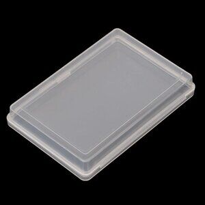 Bank Cards ID for Case Holder Portable Storage Box Clear Square Organizer Contai